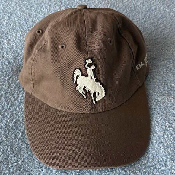 Western Brown Baseball Cap with Cowboy Detail - Picture 1 of 7